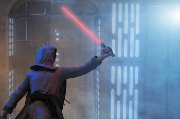 istock a man holds a laser lightsaber in his hands render 3d 1321032062