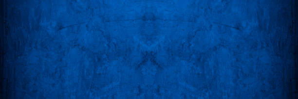 istock Old wall pattern texture cement blue dark abstract  blue color design are light with black gradient background. 1321041515