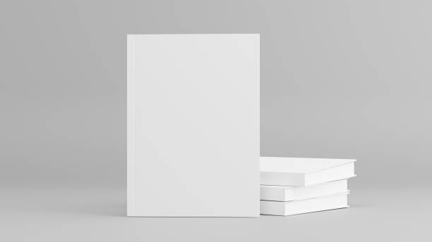 istock 3d render of white book for your mockup design 1321043409