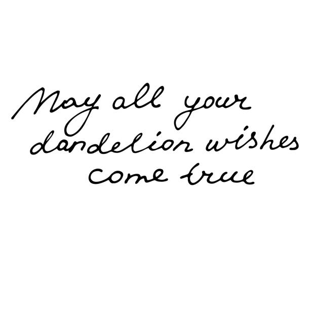 istock May All Your Dandelion Wishes Come True handwritten quote 1321043665