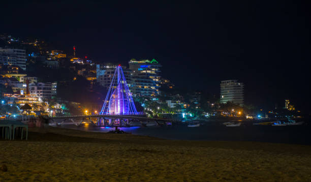istock Puerto Vallarta Night view. 1321044648