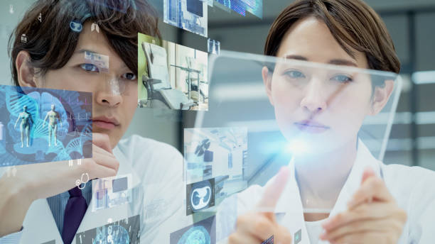 istock Medical technology concept. Remote medicine. Electronic medical record. 1321046873
