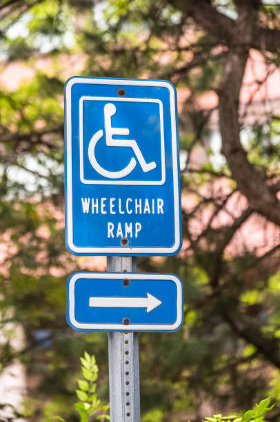 istock Wheelchair ramp. 1321049372