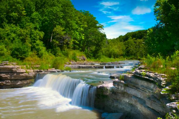 istock Waterfall-Cataract Falls-45 ft. Drop- On Mill Creek-Owen County Indiana 1321051463