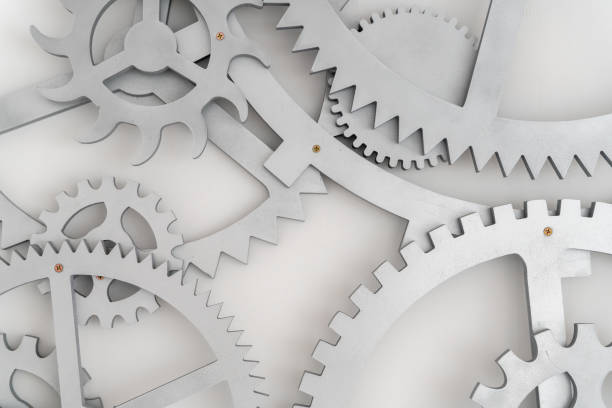 istock gear wheels decorated on the isolated background. 1321052500