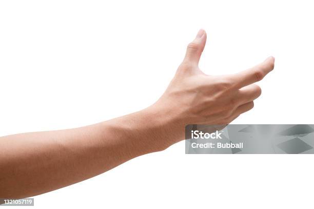 Isolated Of Male Hand Holding Something Like A Bottle Or Can Stock Photo - Download Image Now