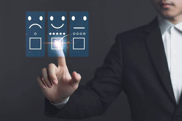 istock customer services best excellent business rating experience. Satisfaction survey concept 1321057454
