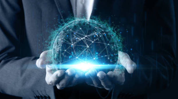 istock futuristic technology concept man hand holding earth with global network communication technology including earth of energy for envirionment  Elements of this image furnished by NASA 1321058216