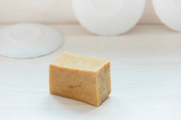 istock Natural handmade soap for washing dishes. Eco-friendly home goods. 1321063669