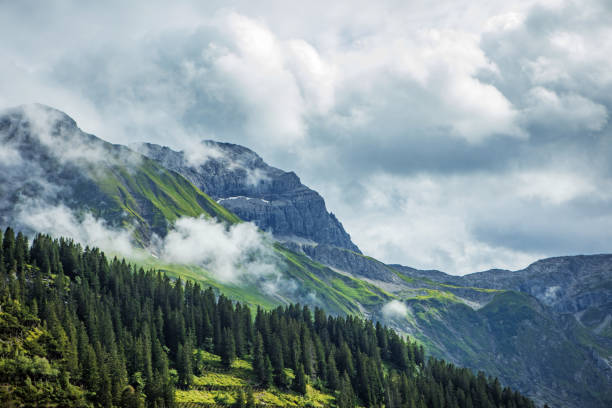 Beautiful Austrian countryside european landscape on a beautiful day