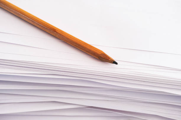 Wide line notebook for learning manuscript.