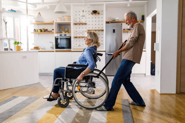 istock You can't get away from me with that wheelchair! 1321071328