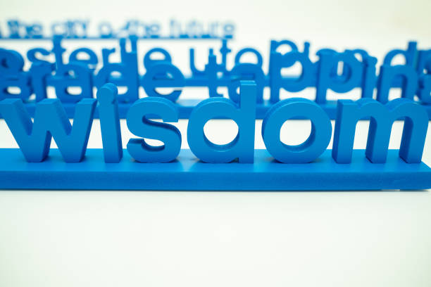 istock word wisdom on white isolated background. 1321072078