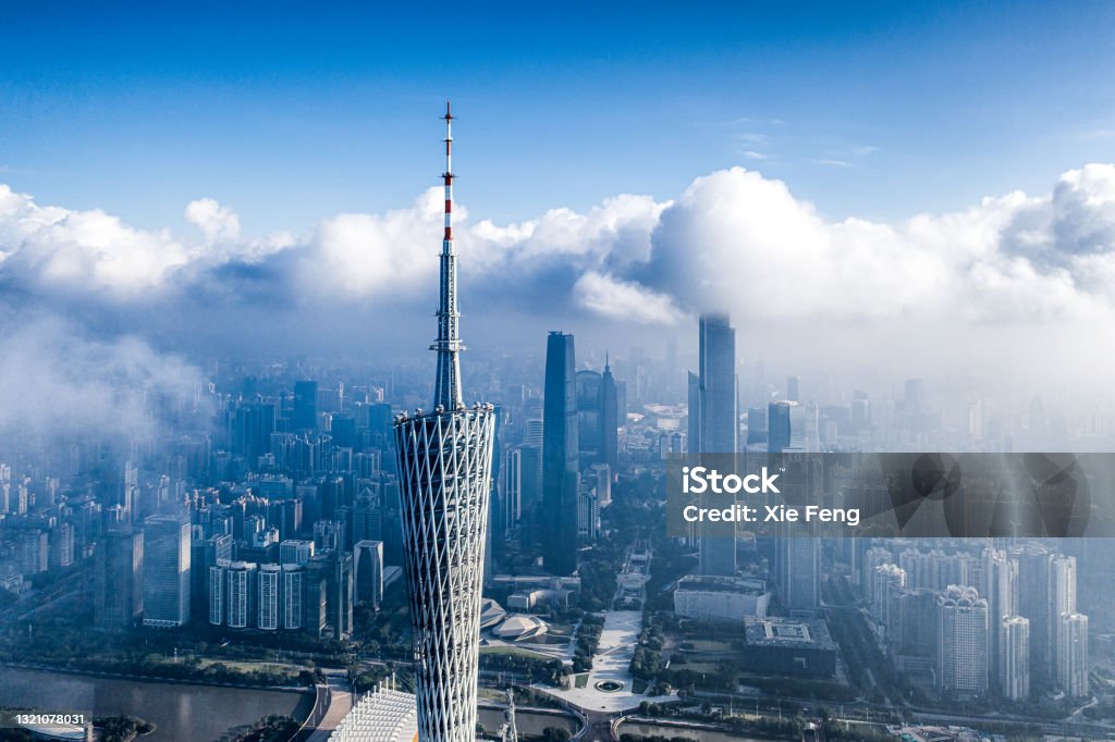 City Skyline of Guangzhou, China China - East Asia Stock Photo
