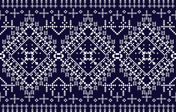 Vector illustration of Textiles Geometric Fabric Pattern from a variety of squares.artistic design fashion grunge plaid background EP.1