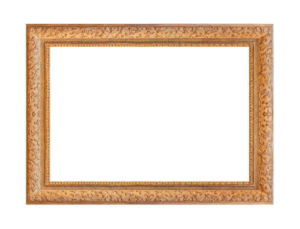 istock Old wooden picture frame 1321083075