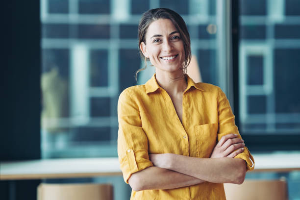 istock Smiling young businesswoman 1321088042