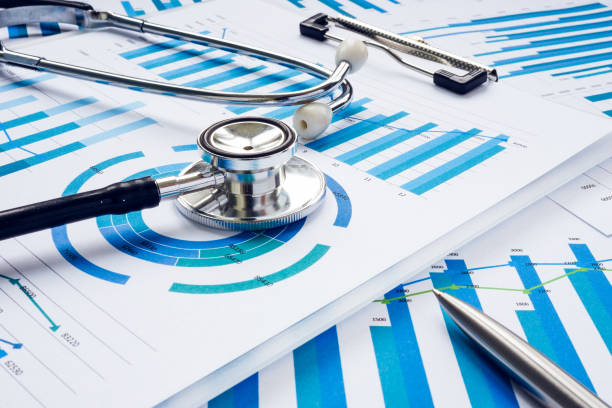 istock Business audit and analysis concept. Stethoscope on the financial charts. 1321088771