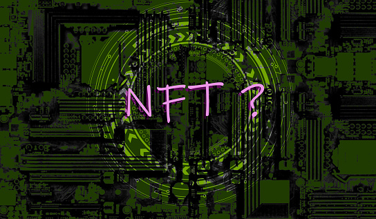 NFT non fungible token background