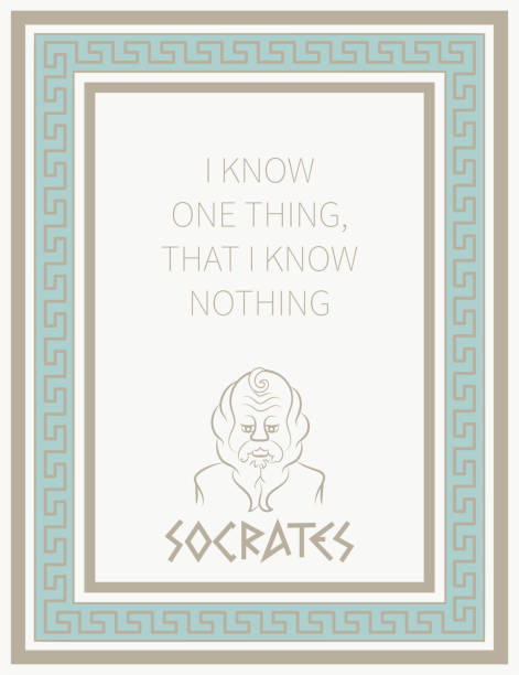 Le philosophe grec antique Socrate - Illustration vectorielle