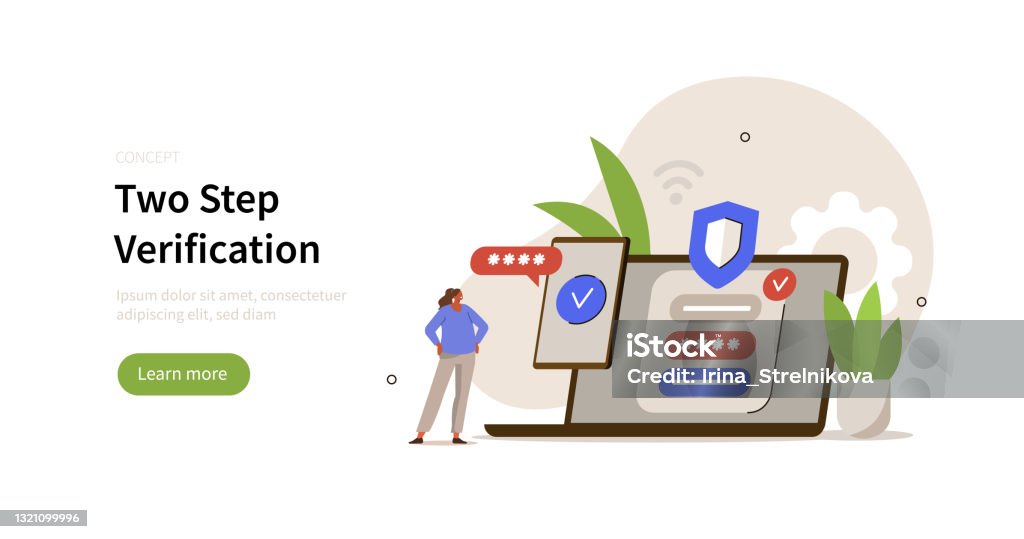 Two Steps Verification Stock Illustration - Download Image Now ...