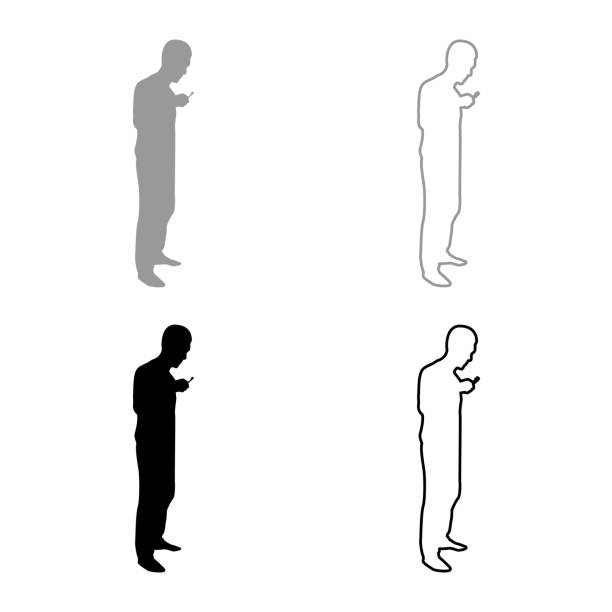 Man cleans teeth Male brushing Toothbrush hold in hand arm Taking care health Oral hygiene Healthy lifestyle concept Morning routine Dentalcare silhouette grey black color vector illustration solid outline style image Man cleans teeth Male brushing Toothbrush hold in hand arm Taking care health Oral hygiene Healthy lifestyle concept Morning routine Dentalcare silhouette grey black color vector illustration solid outline style simple image black man brushing teeth stock illustrations