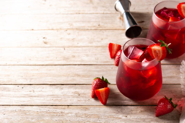 istock Strawberry cocktail in glass 1321111862