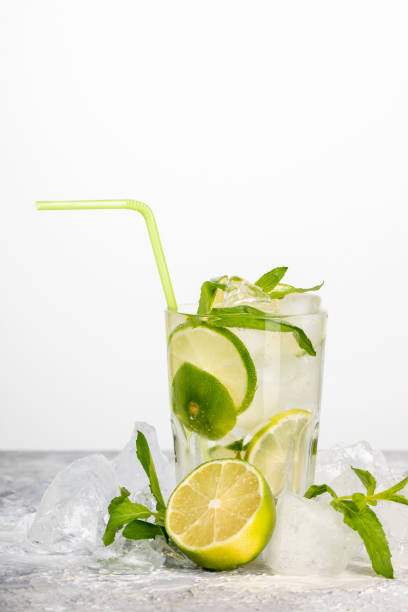 istock Summer fresh cold cocktail with mint and lemon 1321113404