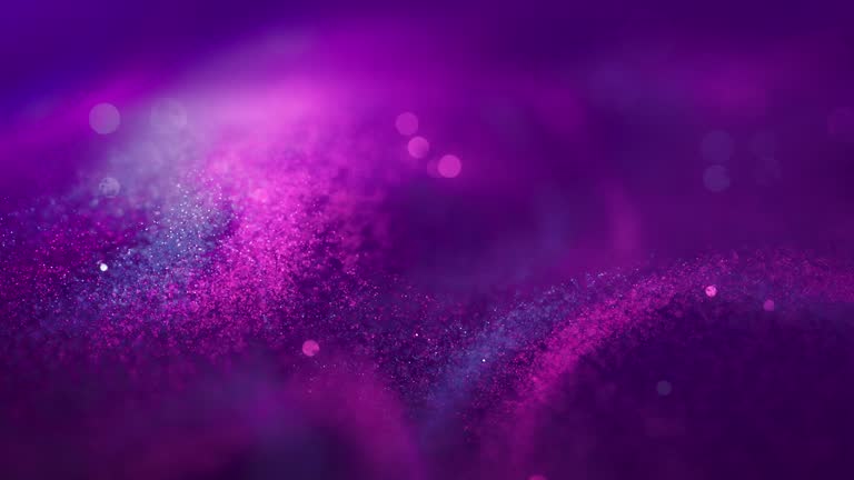 Swirly Particles - Purple, Blue - Glitter, Loopable, Background Animation