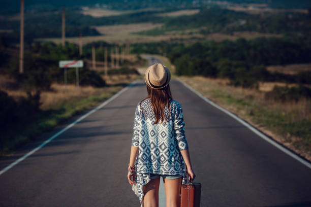 istock Young beautiful Asian woman in hippy style. 1321118465