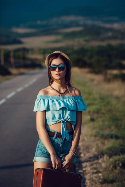 istock Young beautiful Asian woman in hippy style. 1321118836