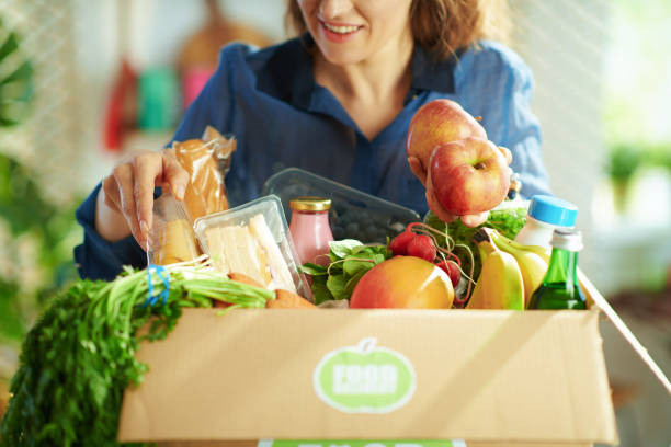 istock Closeup on smiling woman in kitchen 1321126696