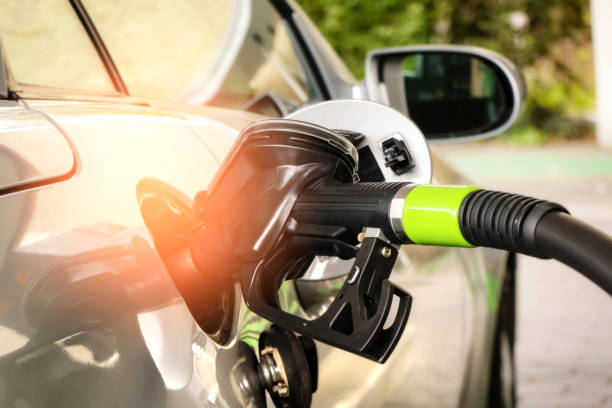 istock Refuelling the car at gas station 1321128848
