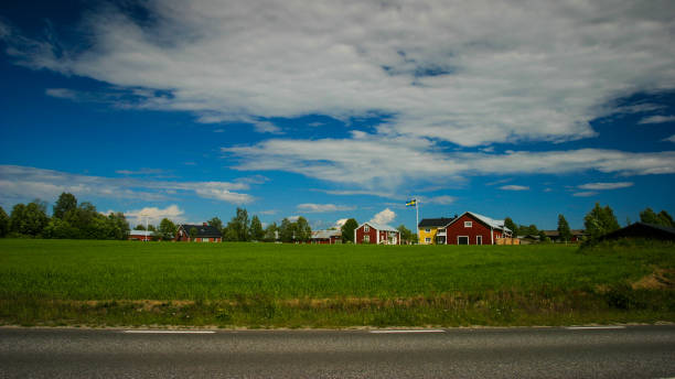field and blue sky