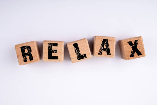 istock Relax. Wooden cubes on a white background 1321132869