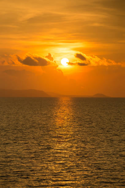 istock Sanset Sky with colorful clouds, without birds 1321135944