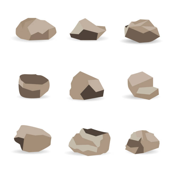 바위 돌 - stone circle stock illustrations