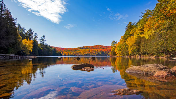 Fall colour at Meech Lake in Canada