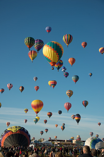 Albuquerque, New Mexico - USA - Oct 10, 2015: Mass Ascension at the Albuquerque International Balloon Fiesta