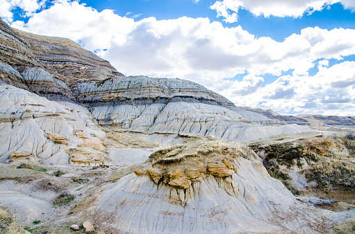 The Blue Mesa Overlook in the Petrified Forest National Park in Arizona.