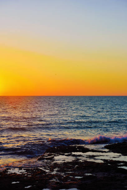 sunset on the sea punta secca Ragusa Sicily Italy