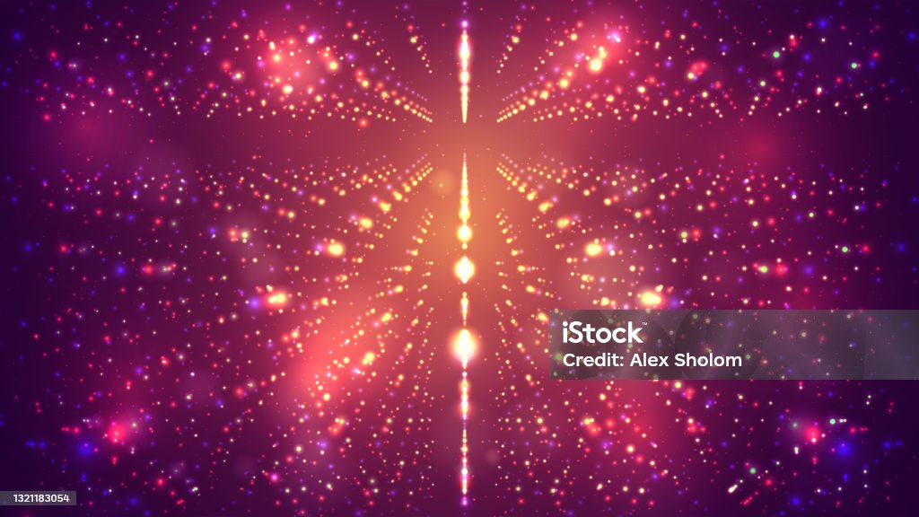 Chler Background Infinity Bright Vector Infinity Background With Flashes Of Stars Stock ...