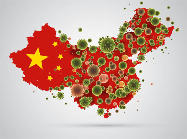 ilustrações de stock, clip art, desenhos animados e ícones de china vector map. coronavirus - china covid