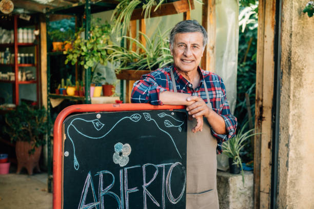 istock Plant nursery owner portrait 1321192693