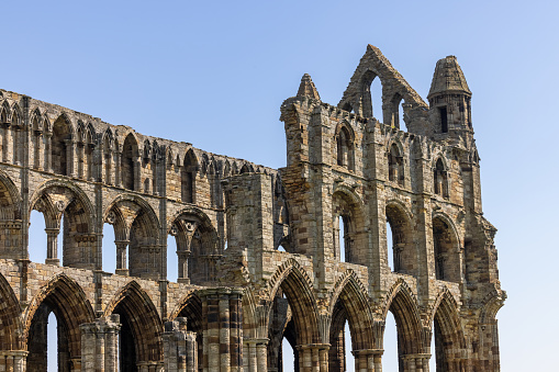 Whitby Abbey in Whitby, Yorkshire, UK