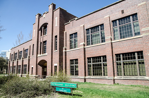 Facade of Engineering building of Saskatchewan university
