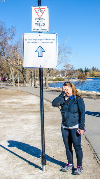 Woman discouraged by covid rules