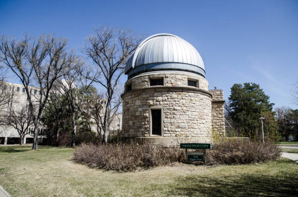 observatory of saskatchewan university - saskatoon saskatchewan university canada imagens e fotografias de stock