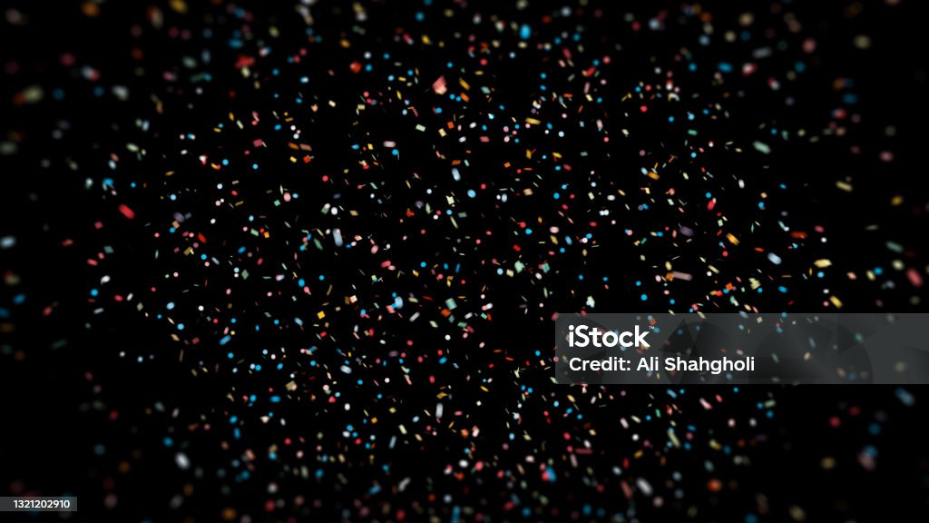 Confetti Party Celebration Background Confetti Stock Photo