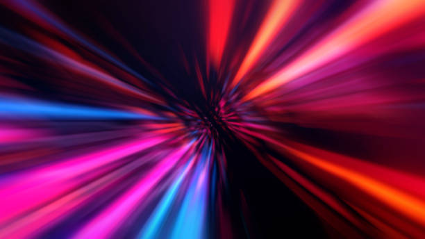 istock High Speed lights Tunnel motion trails - fiber net tunnel 1321202916